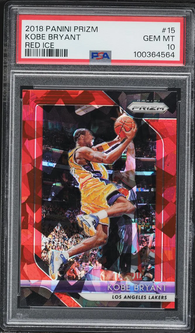 2018 #15 Kobe Bryant PSA 10 Panini Prizm Basketball