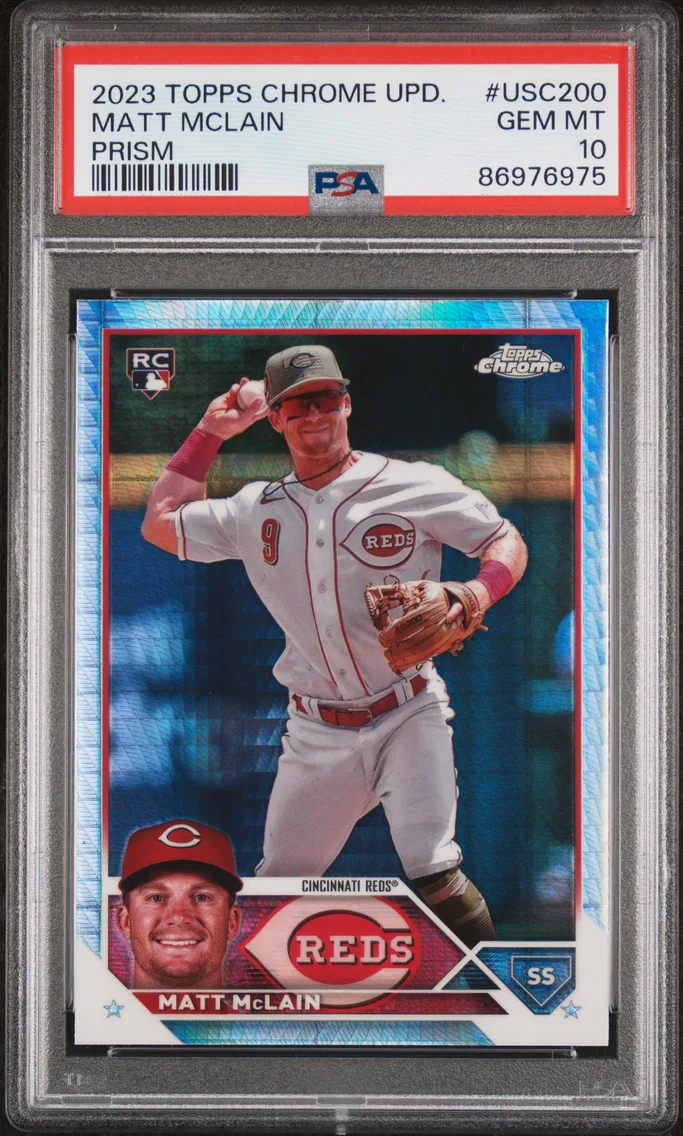 2023 #USC200 Matt Mclain PSA 10 Topps Chrome Update