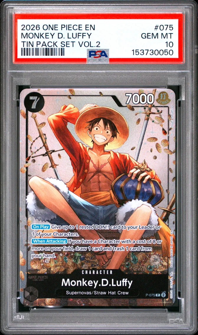 2026 #075 Monkey D. Luffy PSA 10 One Piece Promos