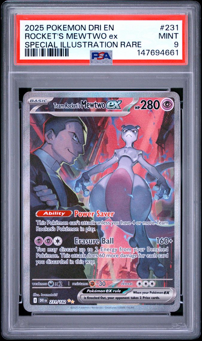 2025 #231 Team Rocket's Mewtwo E