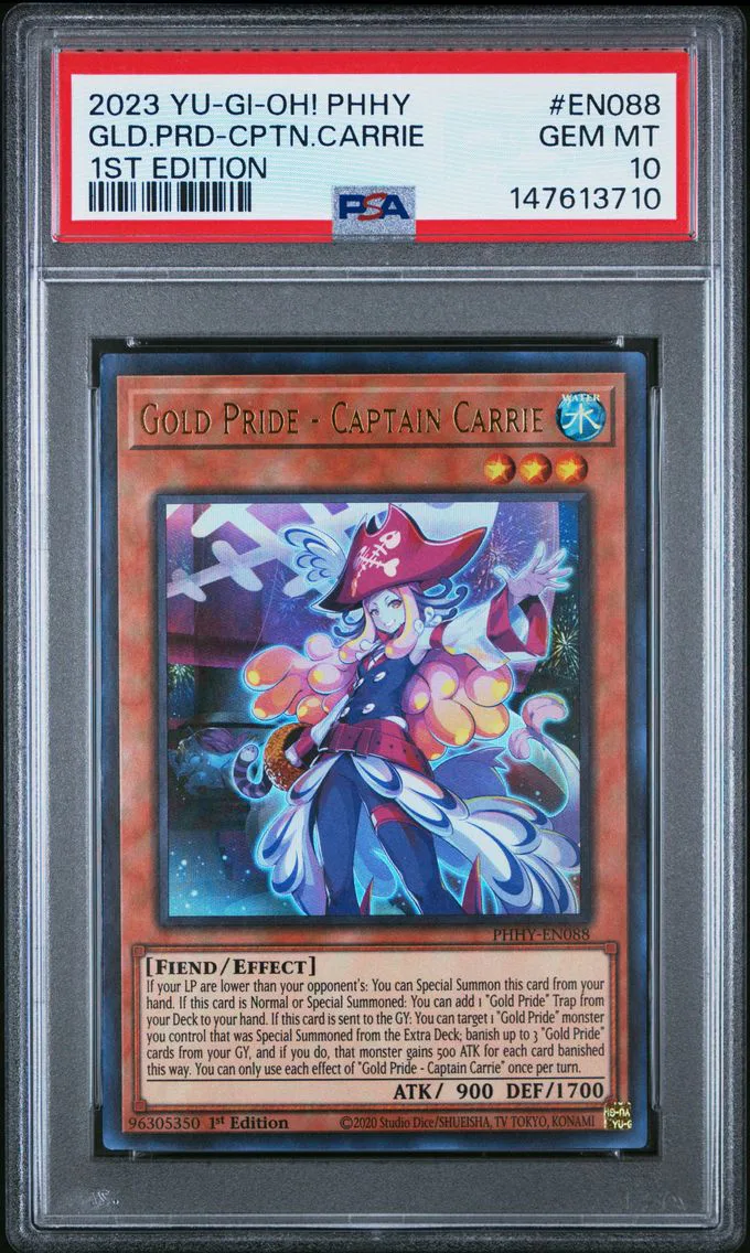 2023 #EN088 Gold Pride-Captain Carrie 1st Edition PSA 10 YU-GI-Oh! Photon Hypernova