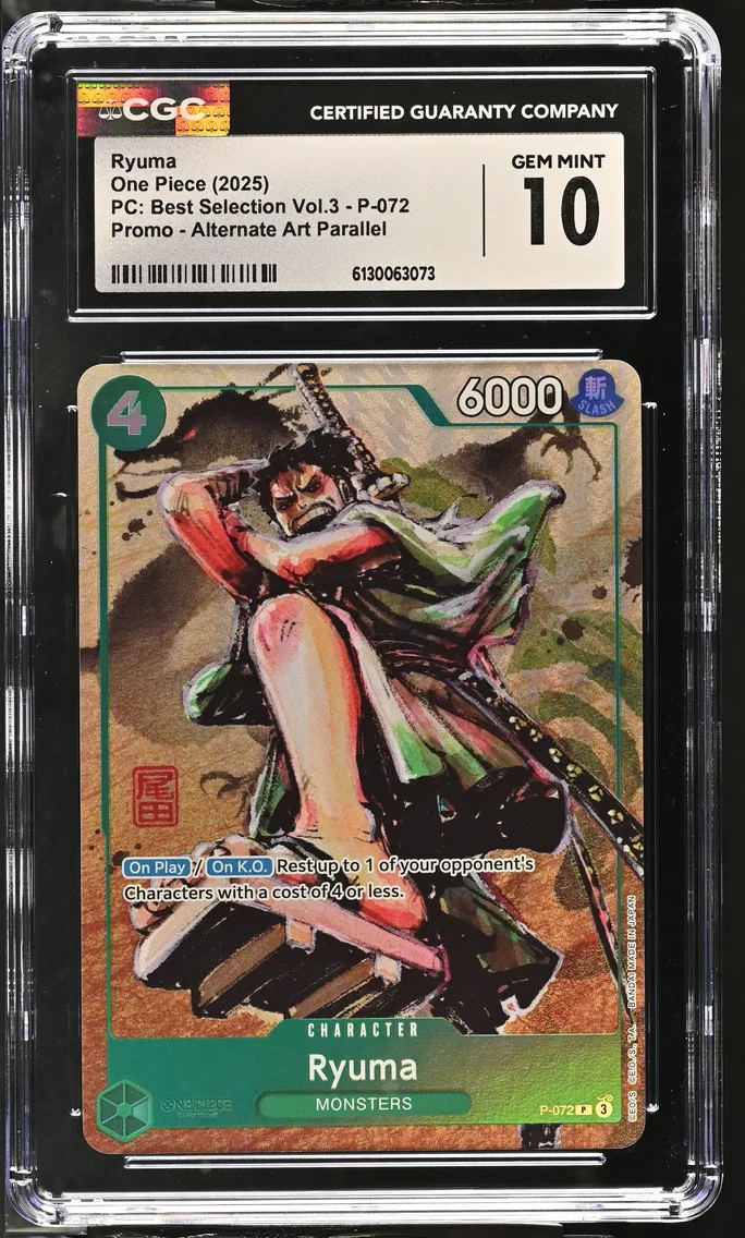2025 #P-072 Ryuma CGC 10 Premium Collection Best Selection Vol.3 - English