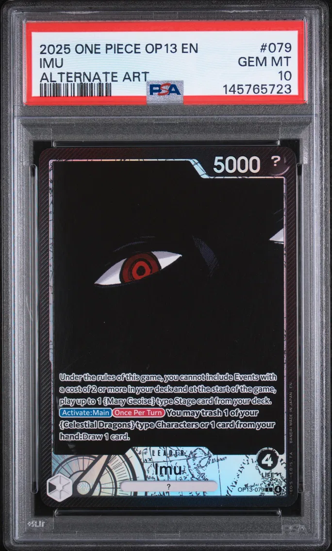 2025 #079 Imu PSA 10 One Piece OP13-Carrying on His Will