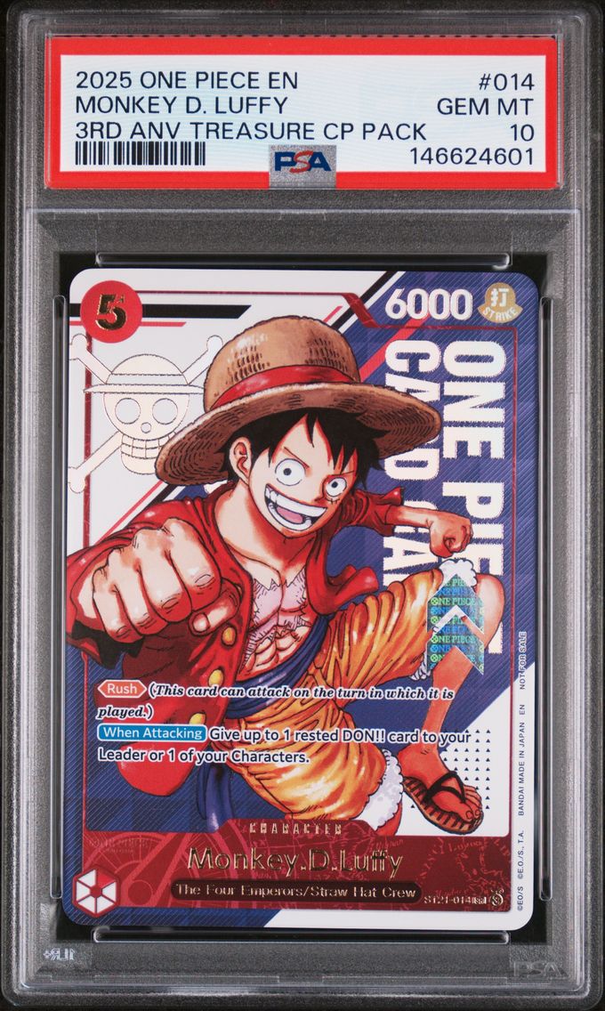 2025 #014 Monkey D. Luffy PSA 10