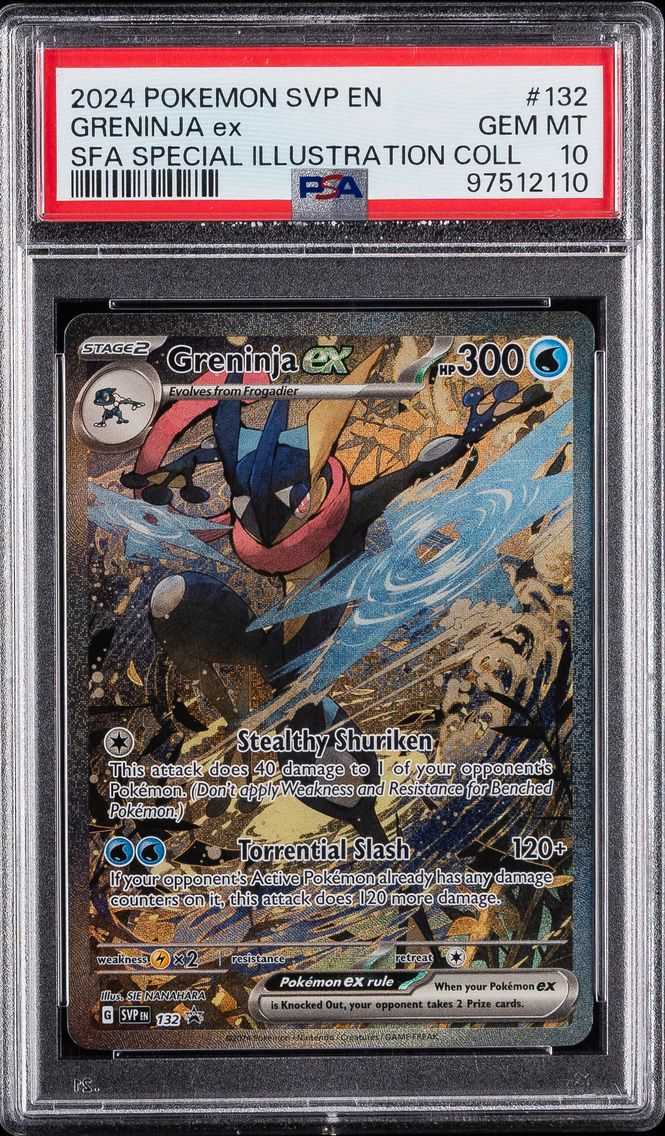 2024 #132 Greninja EX PSA 10 Svp