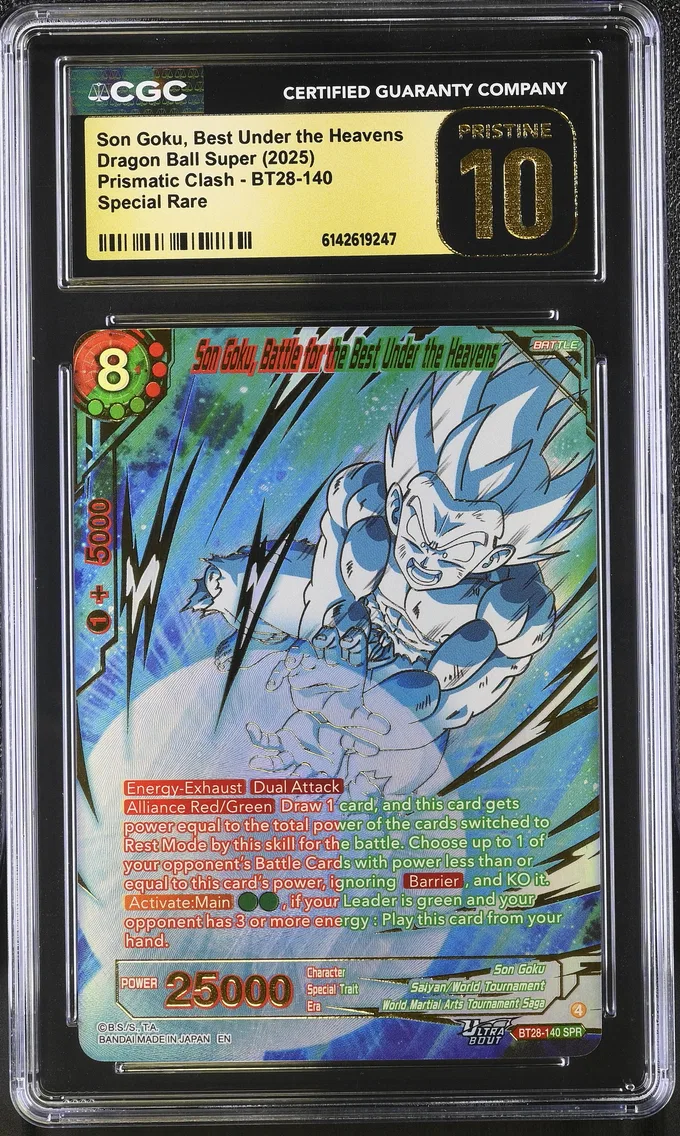 2025 #BT28-140 Son Goku, Best Under the Heavens CGC 10 Pristine Prismatic Clash (BT28) - English