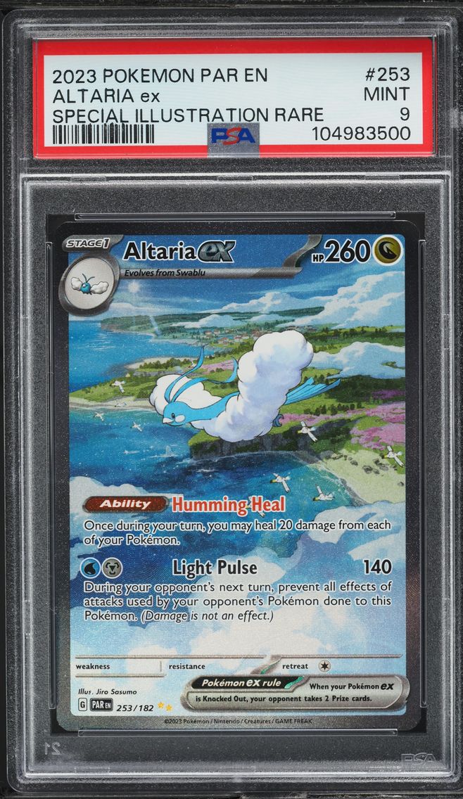 2023 #253 SCARLET & VIOLET PARADOX RIFT SIR ALTARIA EX PSA 9 POKEMON