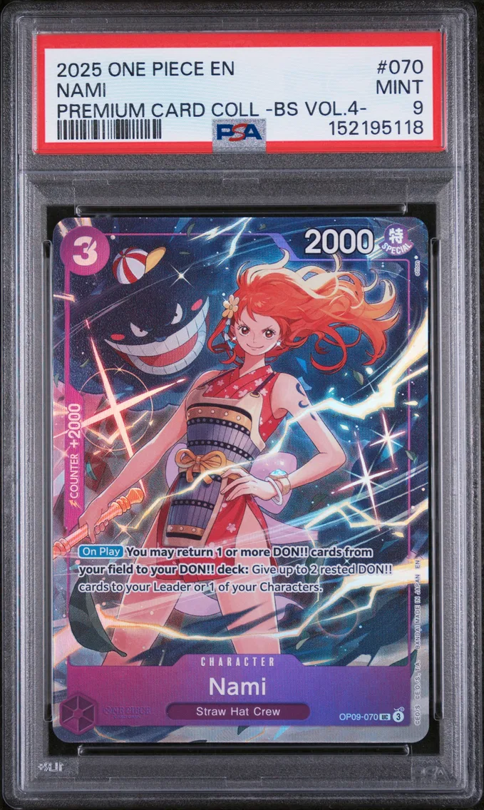 2025 #070 Nami PSA 9 One Piece Premium Card Collection -Best Selection Vol.4 -