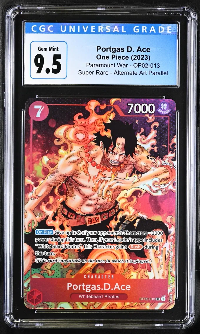 2023 #OP02-013 Portgas D. Ace CGC 10 Paramount War (OP02) - English