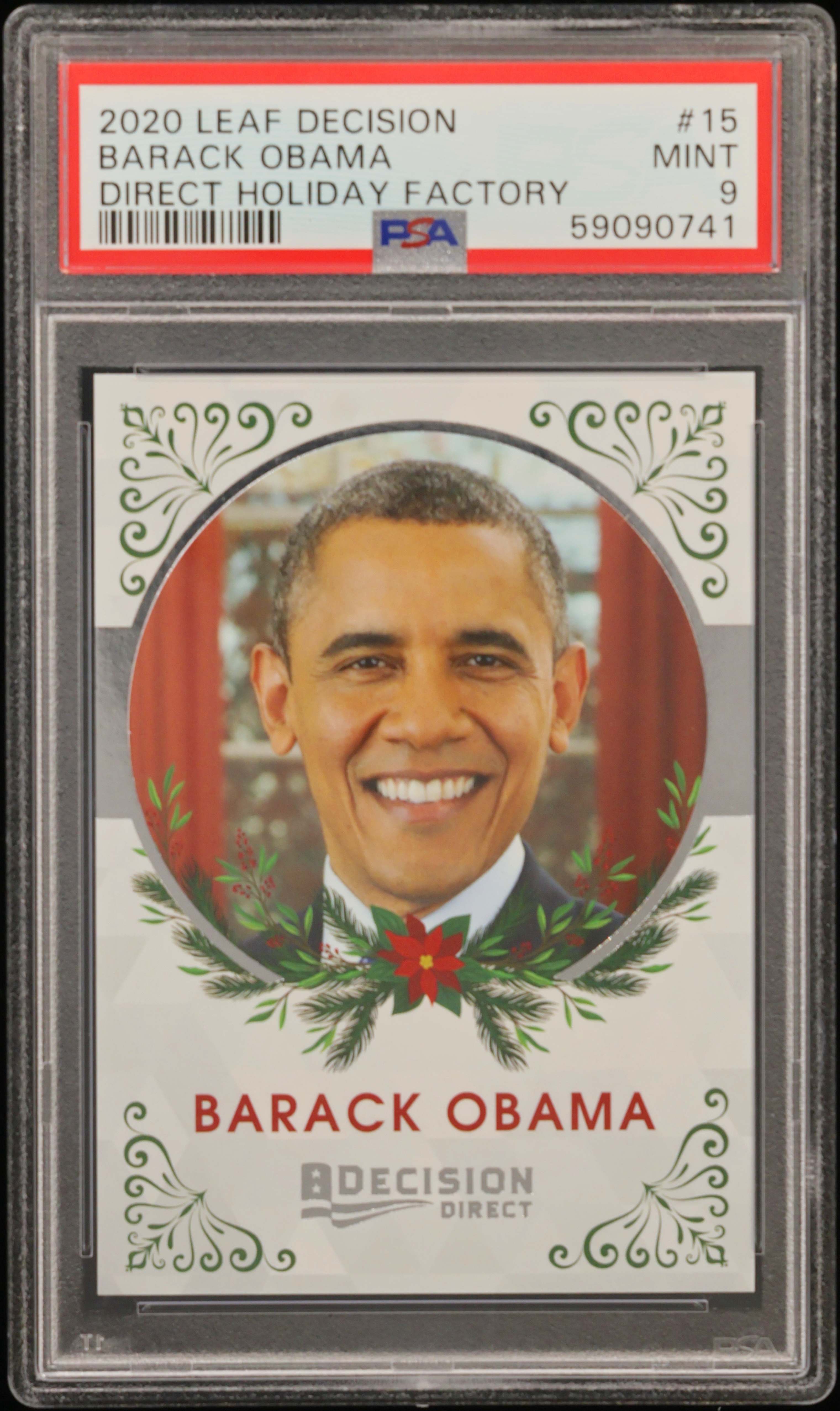 2020 #15 Barack Obama PSA 9 Decision Direct Holiday Factory