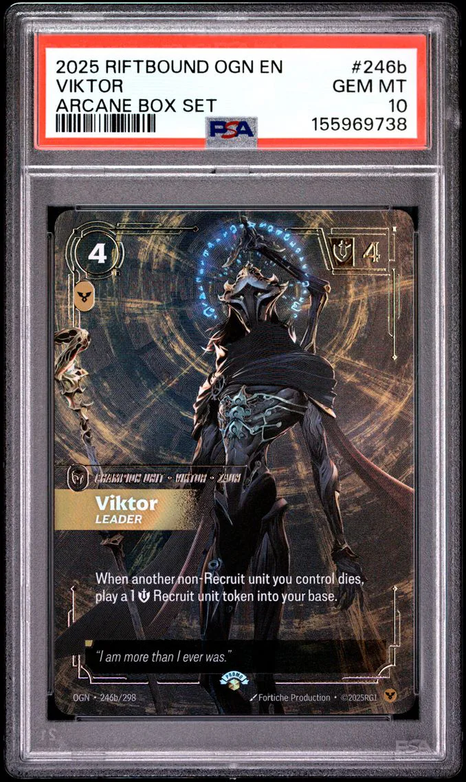 2025 #246b Viktor - Leader PSA 10 Riftbound: League of Legends Ogn-Origins