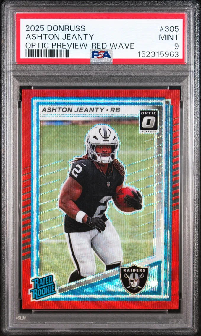 2025 #305 Ashton Jeanty PSA 9 Panini Donruss