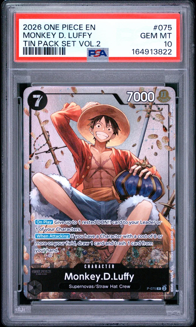 2026 #075 Monkey D. Luffy PSA 10 One Piece Promos