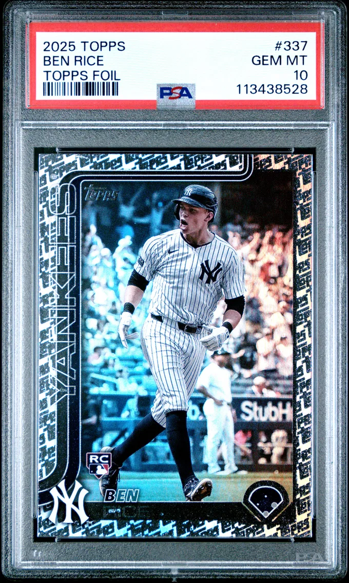 2025 #337 Ben Rice PSA 10 Topps