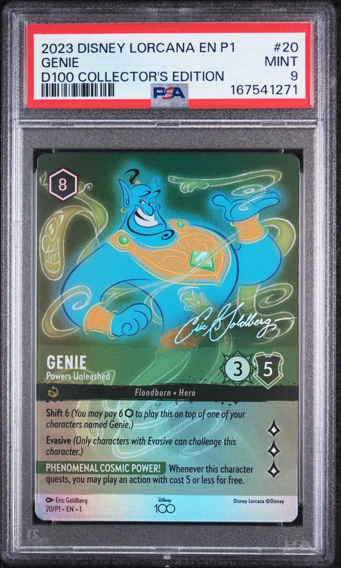 2023 #20 Genie - Powers Unleashed PSA 9 Disney Lorcana EN P1-Promo