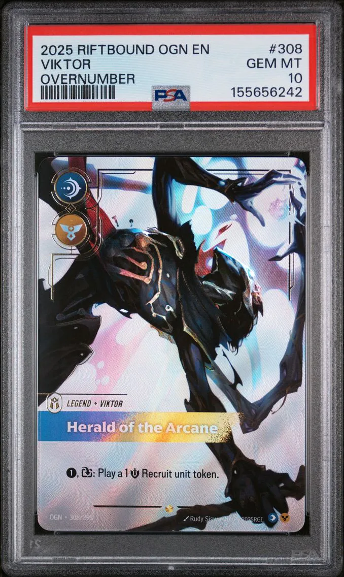 2025 #308 Viktor - Herald of the Arcane PSA 10 Riftbound: League of Legends Ogn-Origins