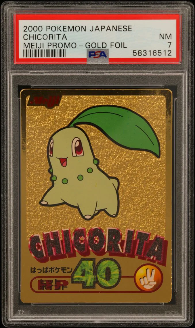 2000 #NA Chicorita PSA 7 Japanese Meiji Promo