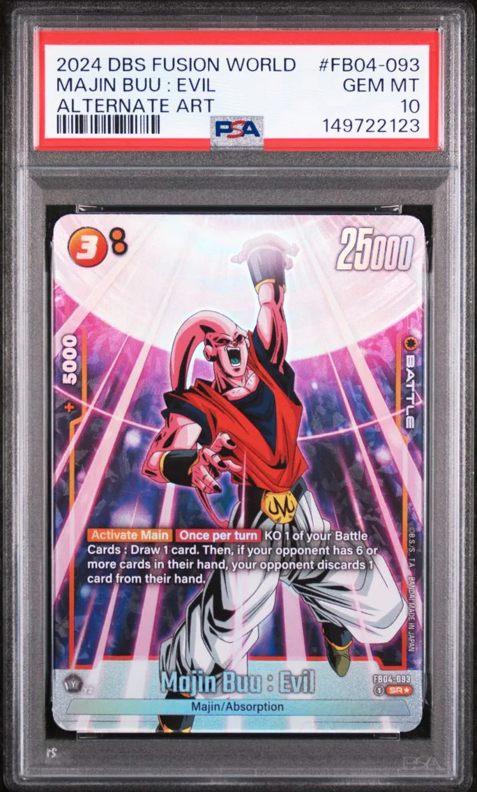 2024 #FB04-093 Majin Buu : Evil PSA 10 Dragon Ball Super Card Game Fusion World Ultra Limit