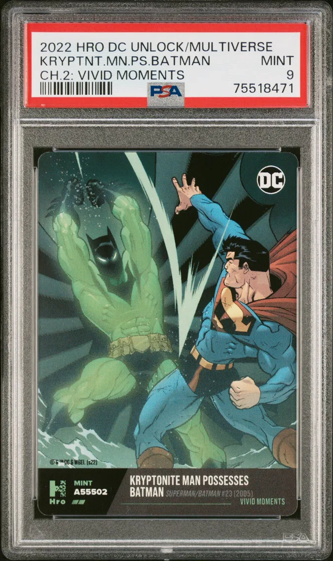 2022 #NA Kryptonite Man Possesses Batman PSA 9 Hro DC Unlock the Multiverse Chapter 2