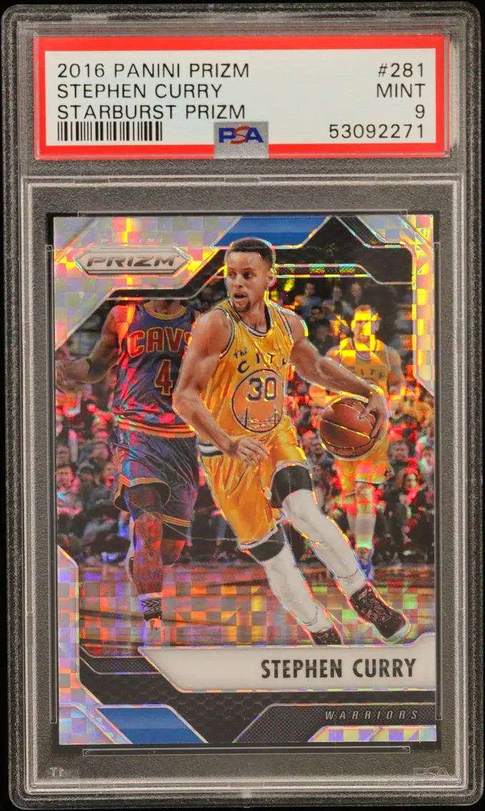2016 #281 Stephen Curry PSA 9 Panini Prizm