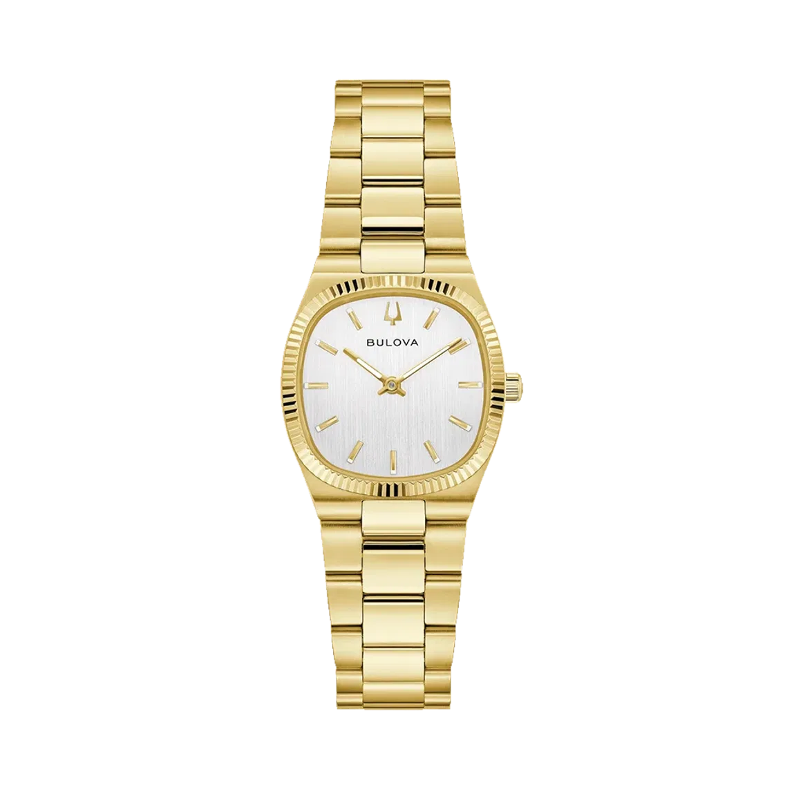 Bulova Super Seville Mini Gold-Tone 25mm - Silver-White on Bracelet