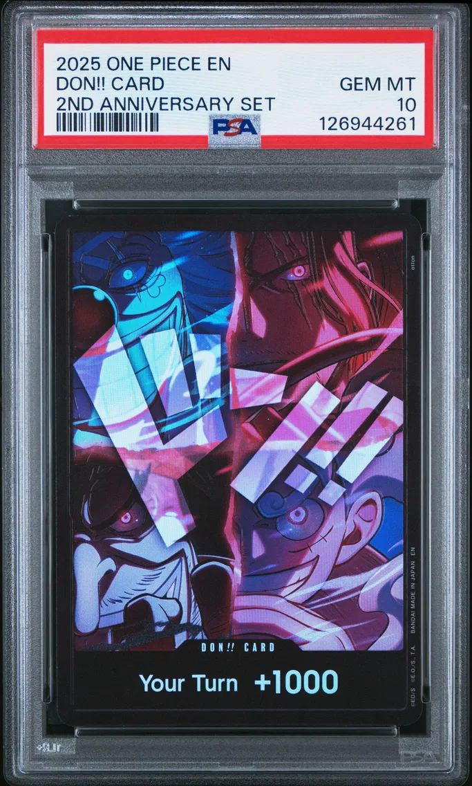 2025 #NA Don!! Card PSA 10 One Piece English Version 2nd Anniversary Set