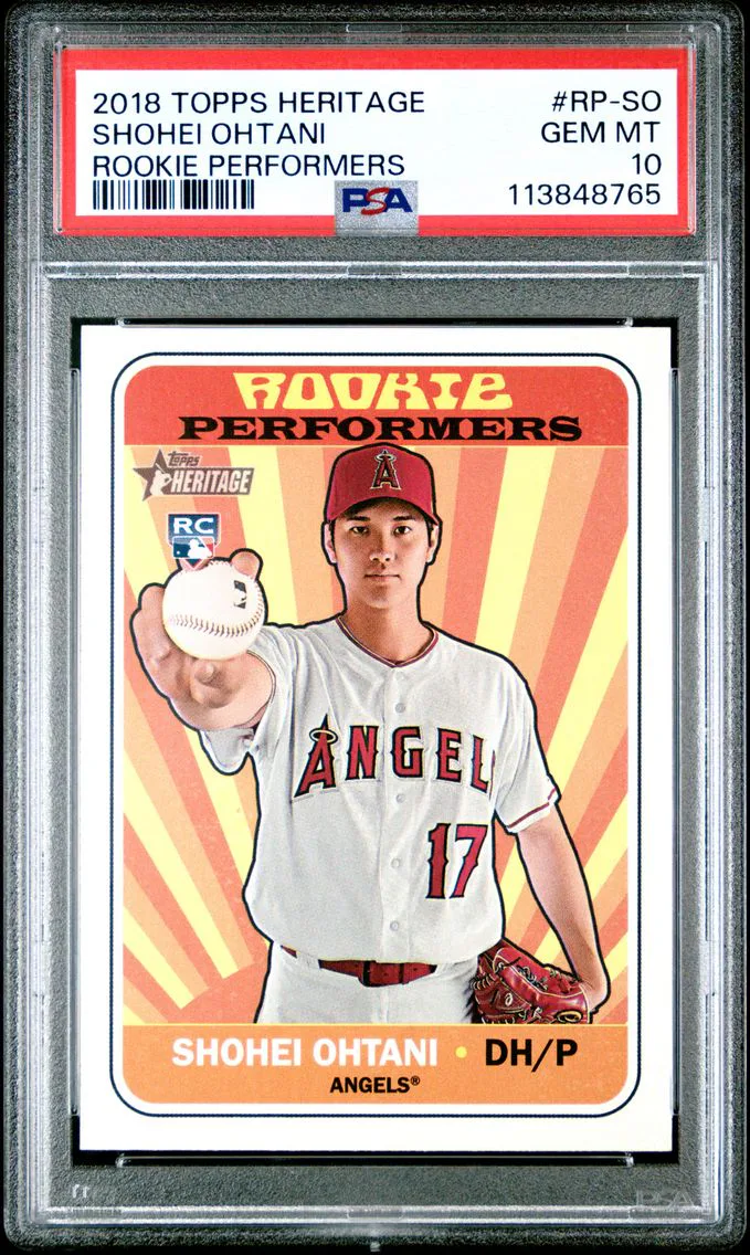 2018 #RP-SO Shohei Ohtani PSA 10 Topps Heritage Rookie Performers