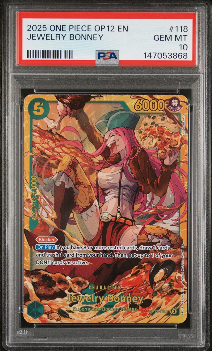 2025 #118 Jewelry Bonney PSA 10 One Piece OP12-Legacy of the Master