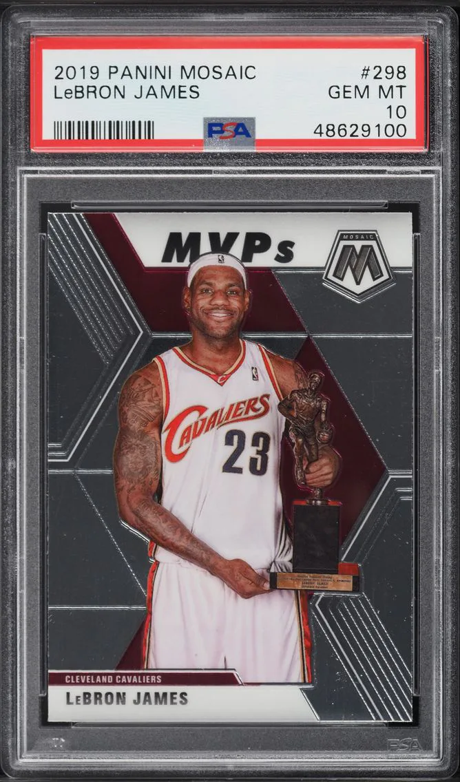 2019 PANINI MOSAIC LEBRON JAMES #298 PSA 10 GEM MINT
