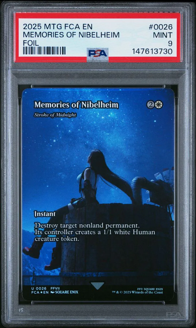 2025 #0026 Memories of Nibelheim PSA 9 Final Fantasy Through the Ages