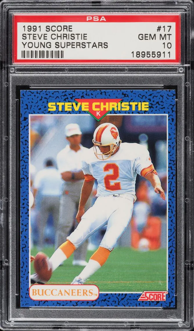 1991 SCORE YOUNG SUPERSTARS STEVE CHRISTIE #17 PSA 10 GEM MINT