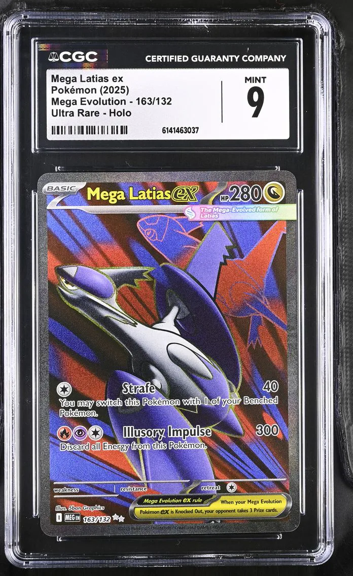 2025 #163 Mega Latias ex CGC 9 Mega Evolution - MEG EN - English
