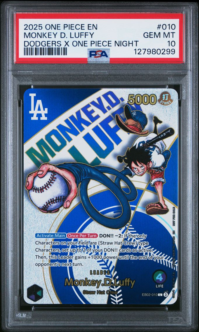 2025 #010 Monkey D. Luffy PSA 10