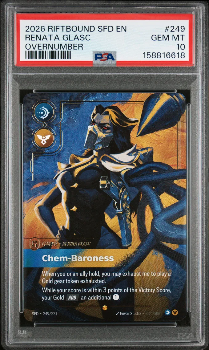 2026 #249 Renata Glasc - Chem-Baroness PSA 10 Riftbound: League of Legends Sfd-Spiritforged