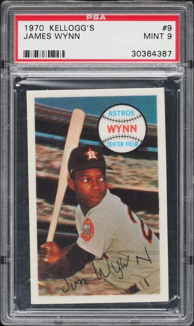 1970 #9 James Wynn PSA 9 Kellogg's