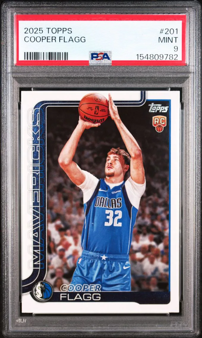 2025 #201 COOPER FLAGG PSA 9 Topps