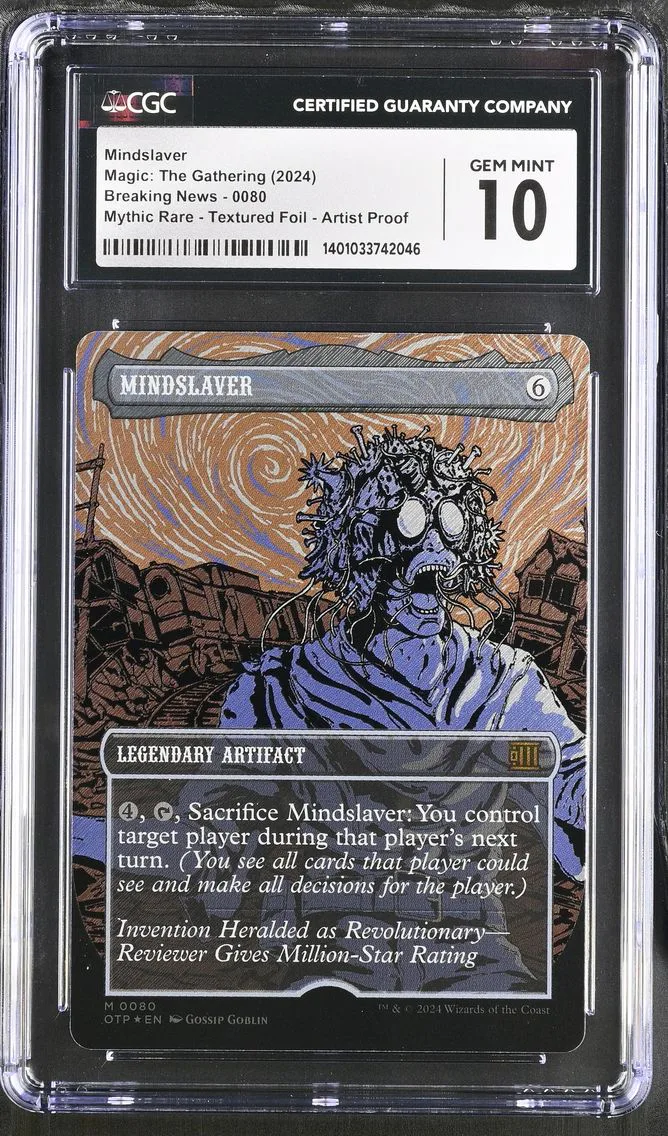 2024 #80 Textured Foil Artist Proof Mindslaver CGC 10 MTG Breaking News