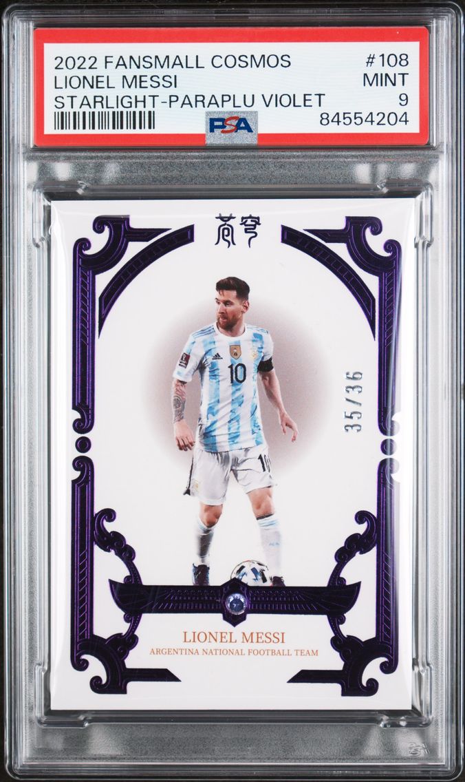 2022 #108 Lionel Messi PSA 9 Fan