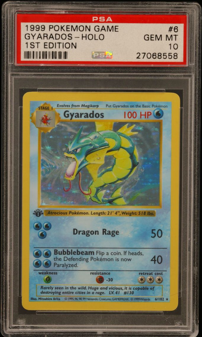 1999 #6 Gyarados-Holo 1st Editio