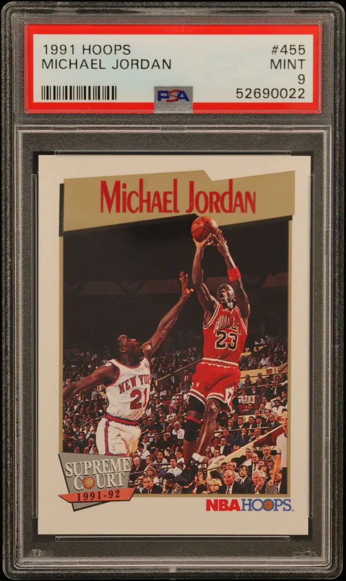 1991 #455 Michael Jordan PSA 9 Hoops