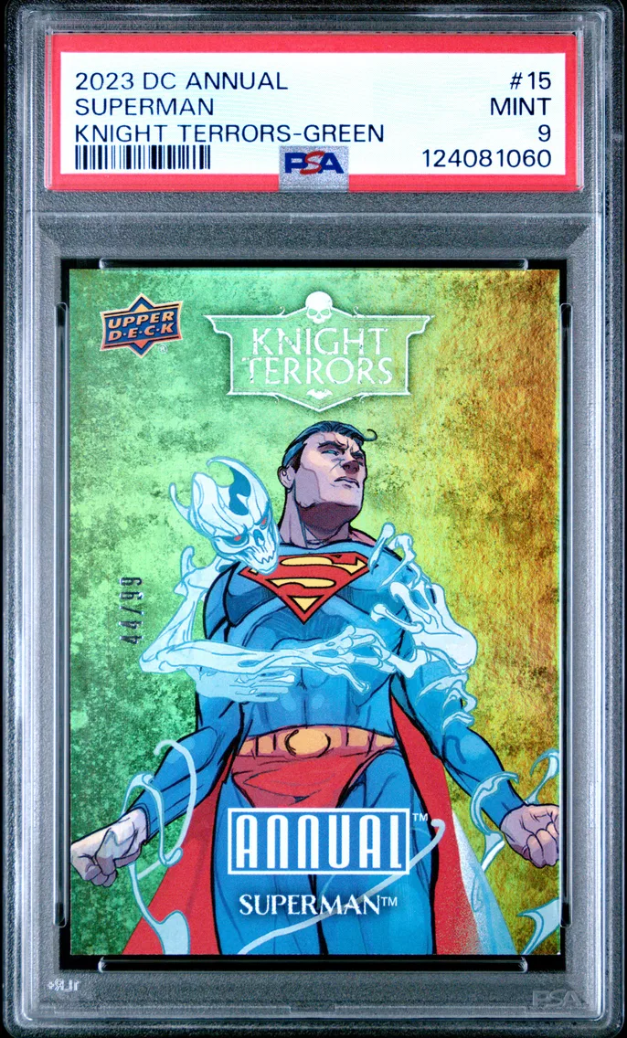 2023 #15 Superman PSA 9 Upper Deck DC Annual Knight Terrors