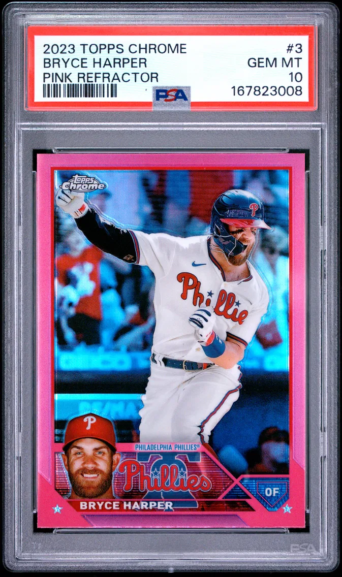 2023 #3 Bryce Harper PSA 10 Topps Chrome