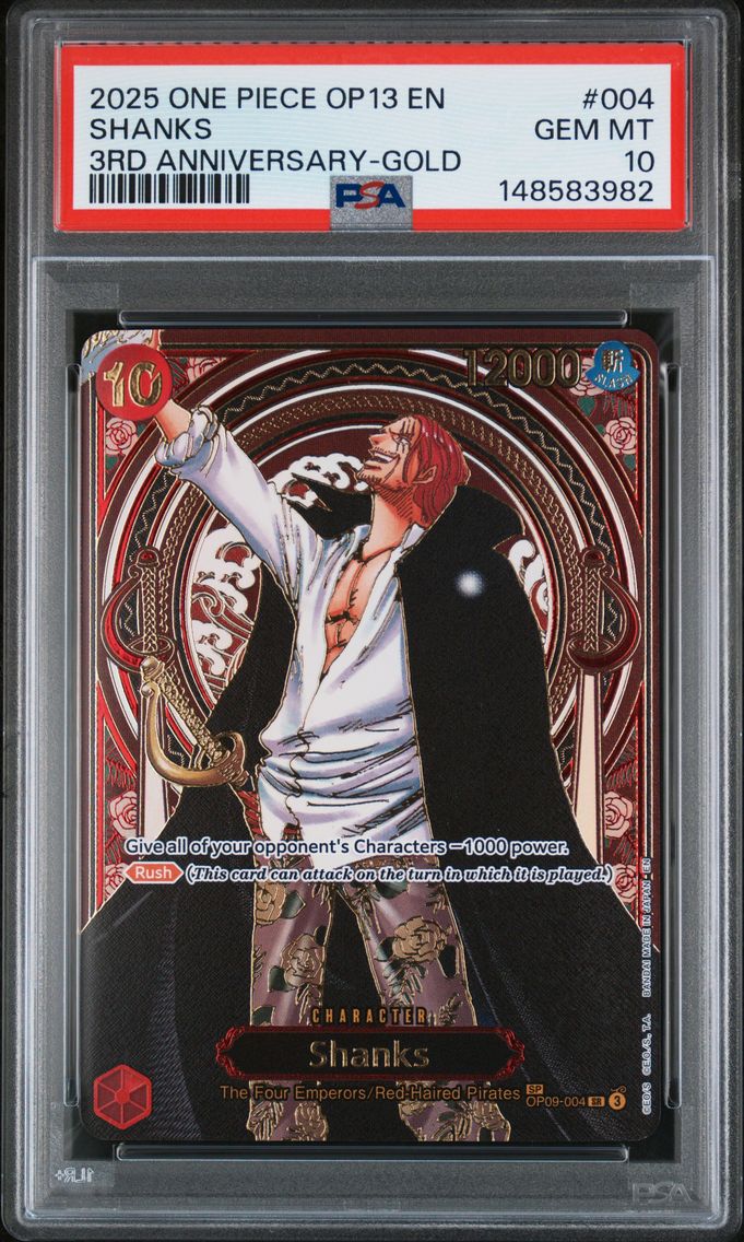 2025 #4 Shanks PSA 10 3rd Annive