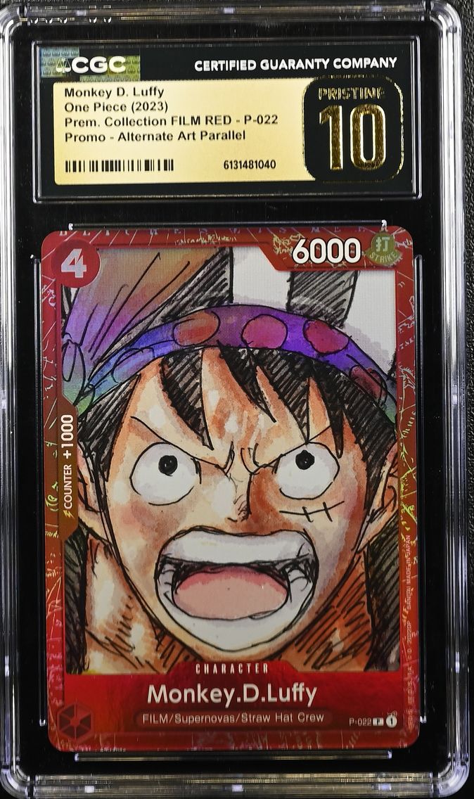 2023 #P-022 Monkey D. Luffy CGC 10 Pristine Premium Collection FILM RED (Foil) - English