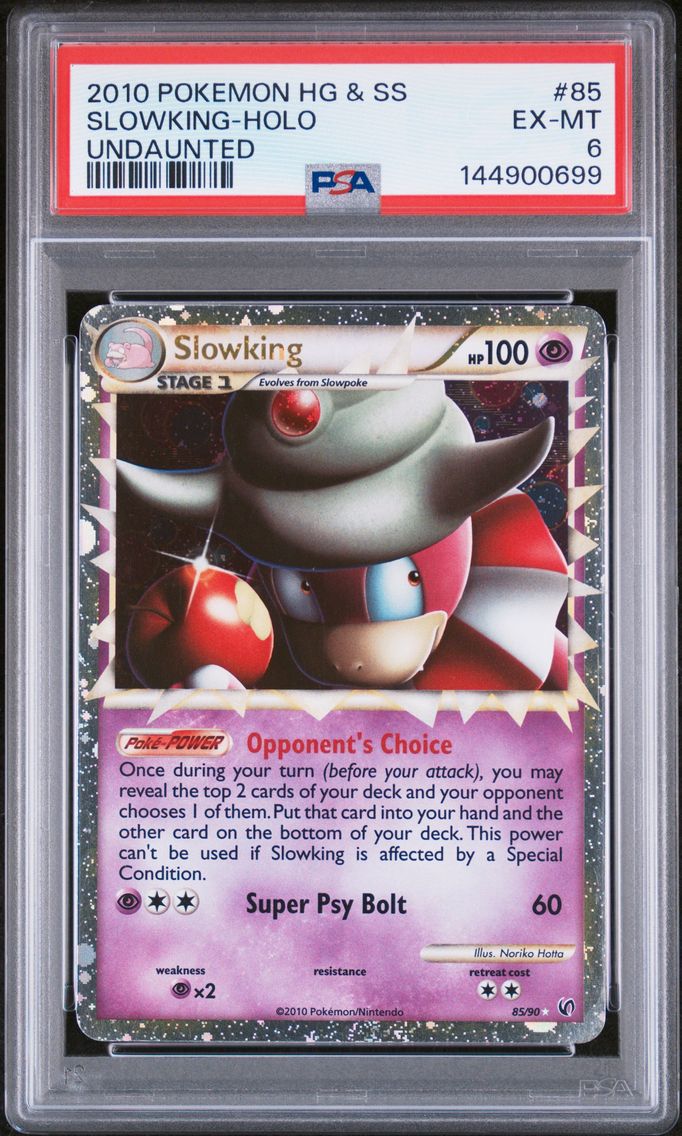 2010 #85 Slowking-Holo PSA 6 Heartgold & Soulsilver Undaunted