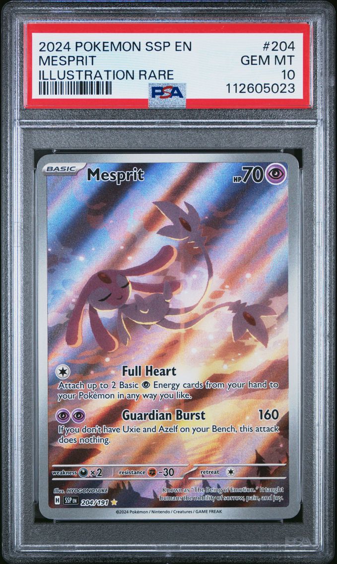 2024 #204 Mesprit PSA 10 Ssp EN-Surging Sparks