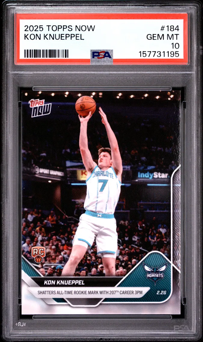 2025 #184 Kon Knueppel PSA 10 Topps Now