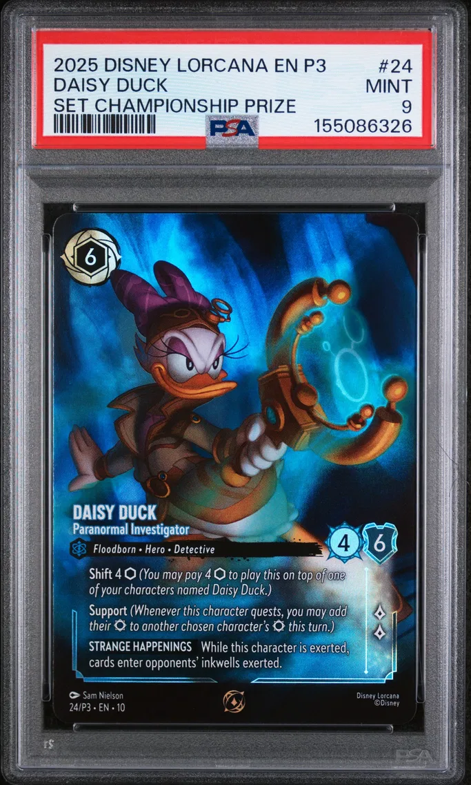 2025 #24 Daisy Duck - Paranormal Investigator PSA 9 Disney Lorcana EN P3-Promo
