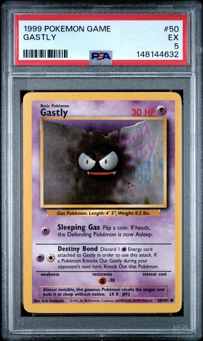 1999 #50 Gastly PSA 5 Game