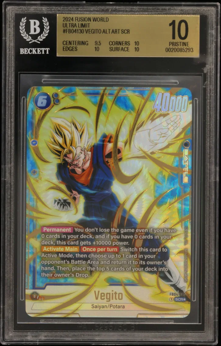 2024 #FB04130 Vegito ALT ART SCR BGS 10 Dragon Ball Super Card Game Fusion World -ULTRA LIMIT-